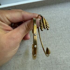 Stella & Dot Gold Cuff Bracelet with Crystal Accents